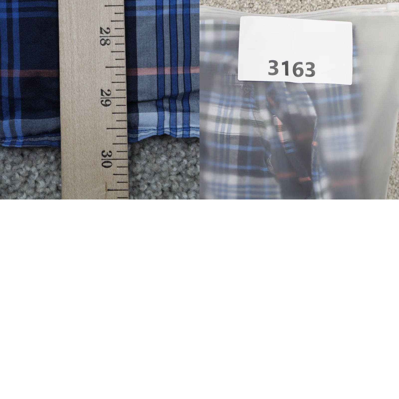 Vintage 14th & Union Shirt Men Large Blue Plaid Non Iron Short Sleeve Cotton Button Down Size US L / EU 52-54 / 3 - 9 Thumbnail