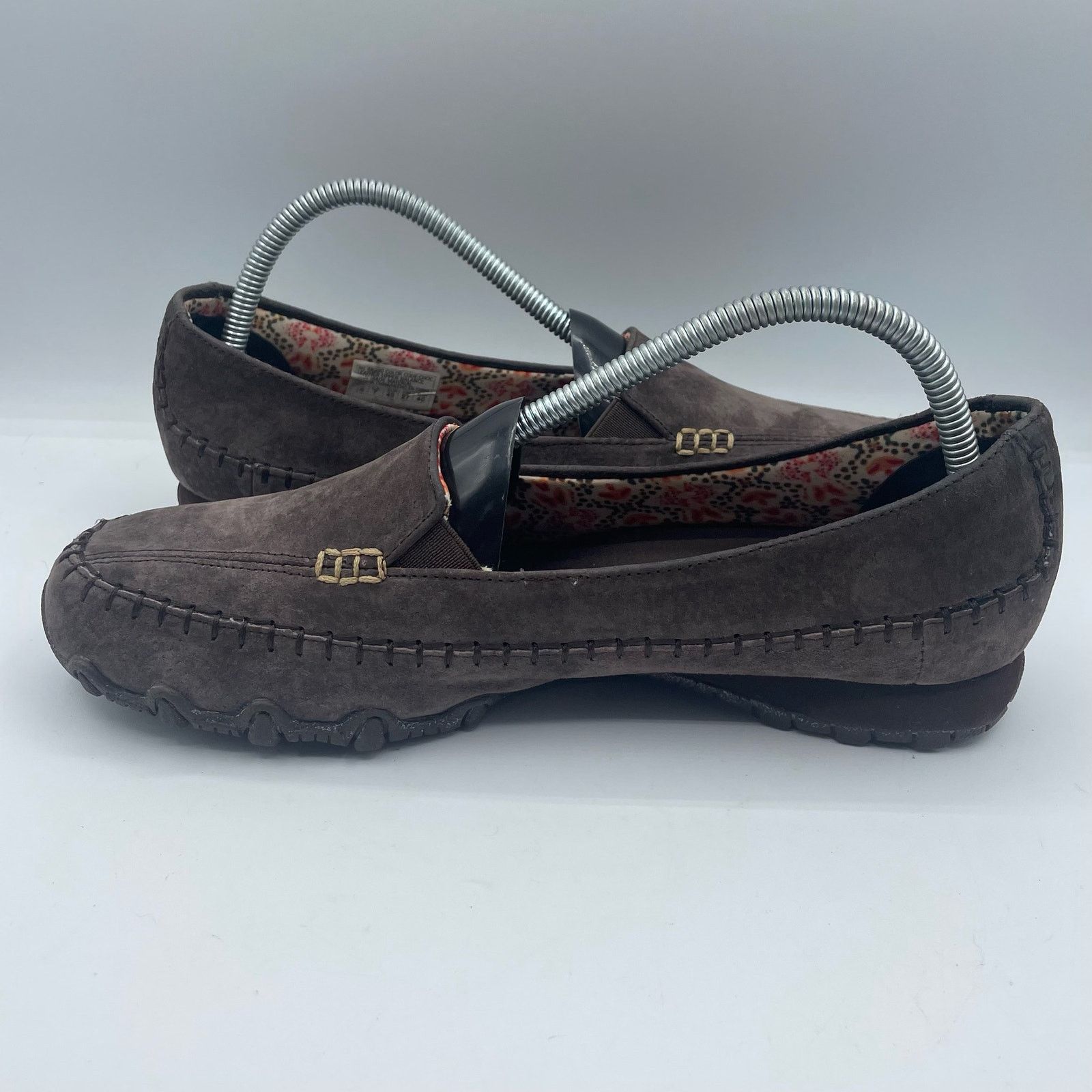 SKECHERS Skechers Relaxed Biker Pedestrian Suede Chocolate Flats 10 Size US 10 / IT 40 - 6 Thumbnail