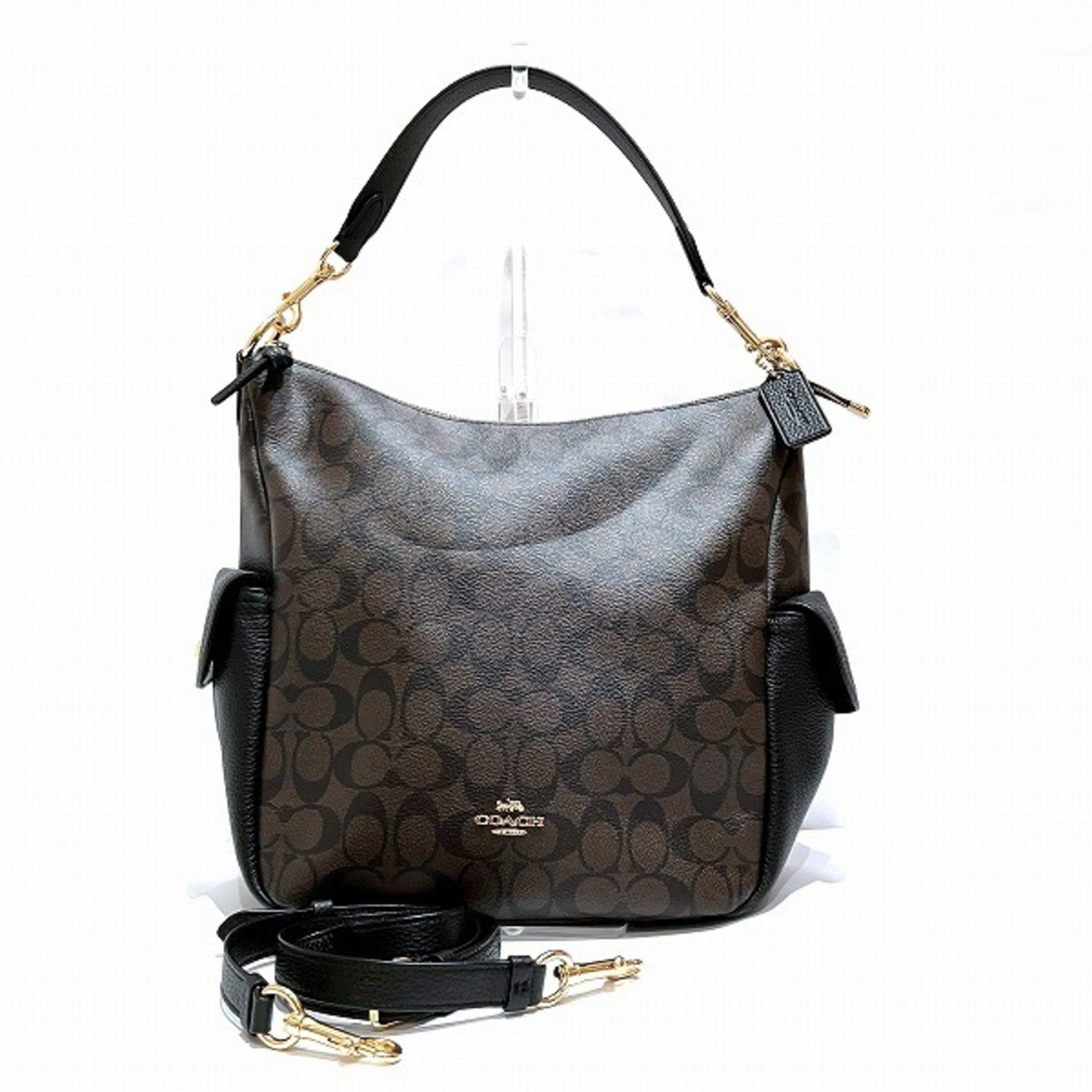 image of Coach Signature C1523 2Way Bag Shoulder Tote Ladies in Black, Women's
