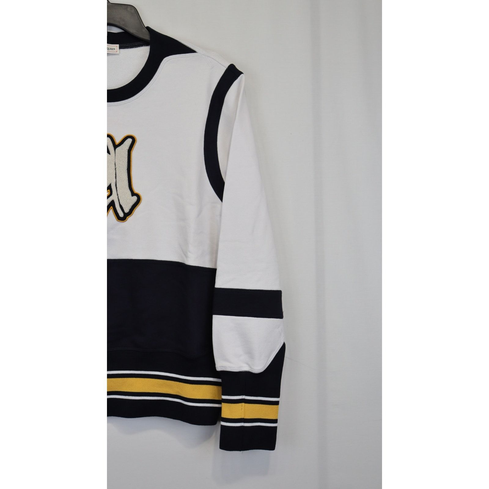 Alexander McQueen o1rshd1 ***Defective / Sweatshirt in White/Black Size US M / EU 48-50 / 2 - 2 Thumbnail
