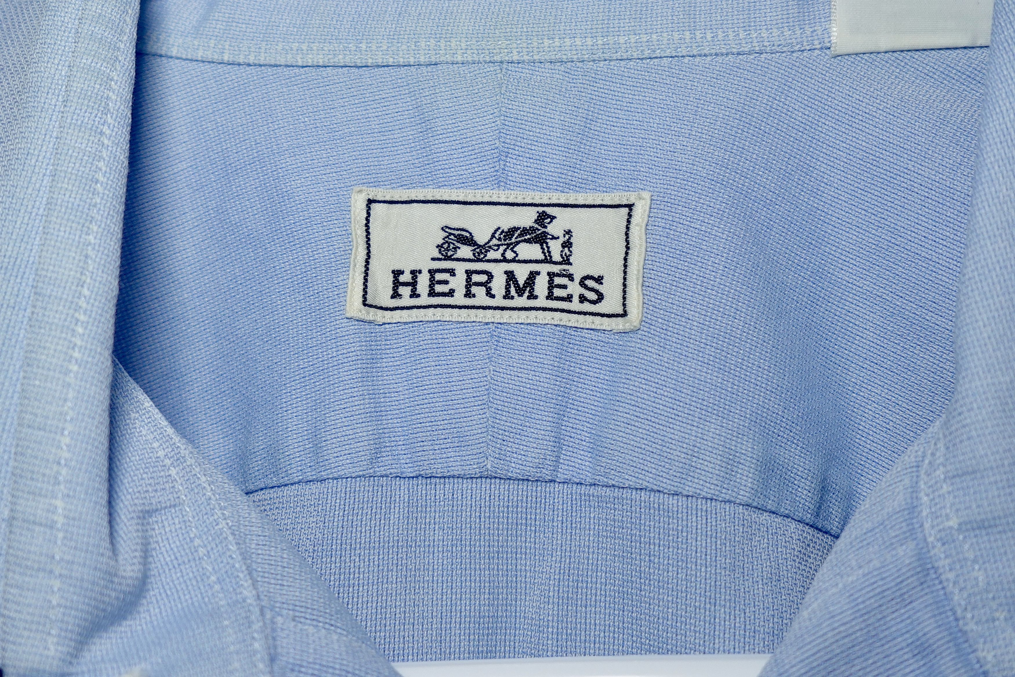Hermes HERMES paris | Light Blue Made in France Size US M / EU 48-50 / 2 - 2 Thumbnail