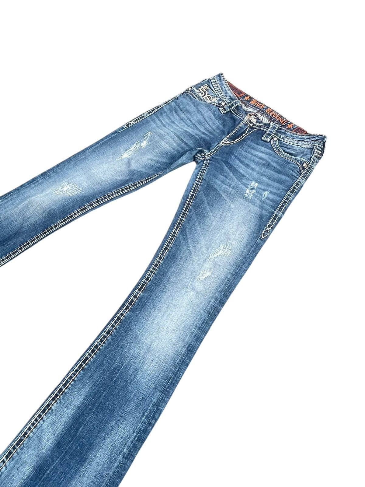 Rock Revival Rock Revival Penny Bootcut Distresed Jeans Size 30" / US 8 / IT 44 - 2 Thumbnail