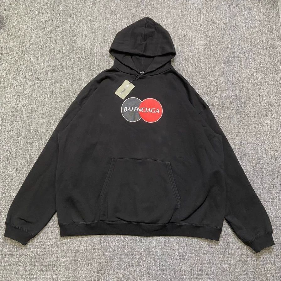 Balenciaga Balenciaga Black Mastercard Hoodie Sweatshirt- Size US M / EU 48-50 / 2 - 2 Thumbnail