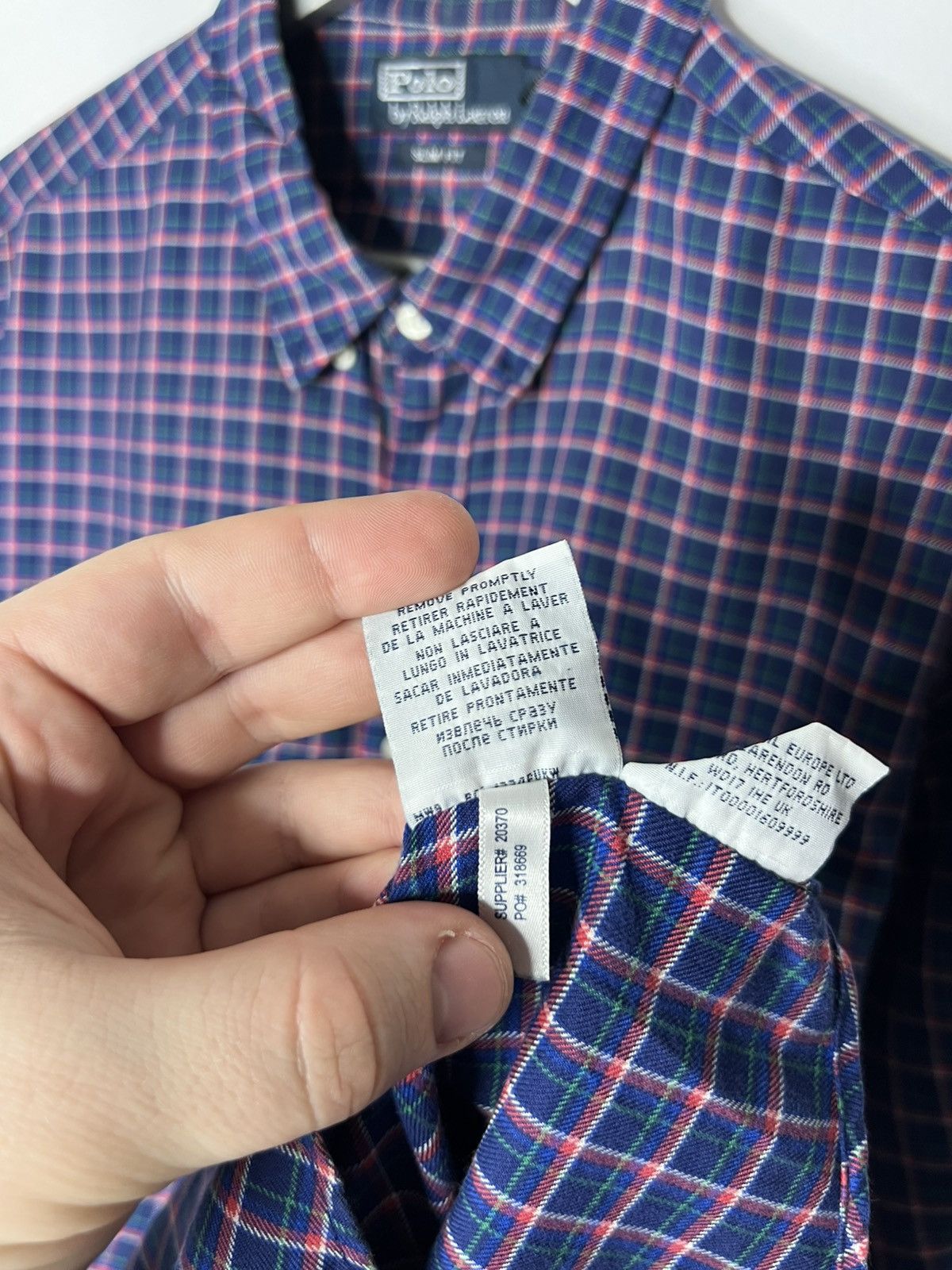Polo Ralph Lauren Vintage Polo Ralph Lauren Plaid Shirt Long Sleeve Size US XL / EU 56 / 4 - 13 Thumbnail