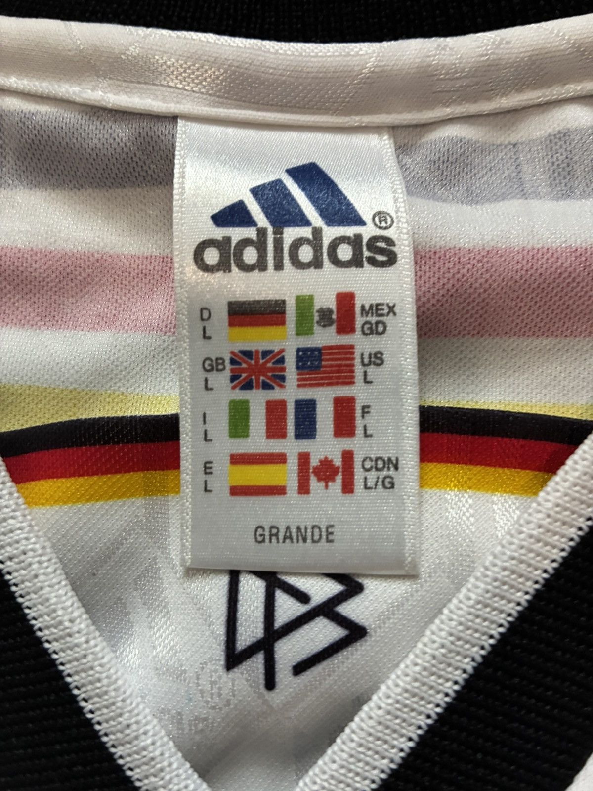 Adidas 1998 Germany Home Jersey Size US L / EU 52-54 / 3 - 4 Thumbnail