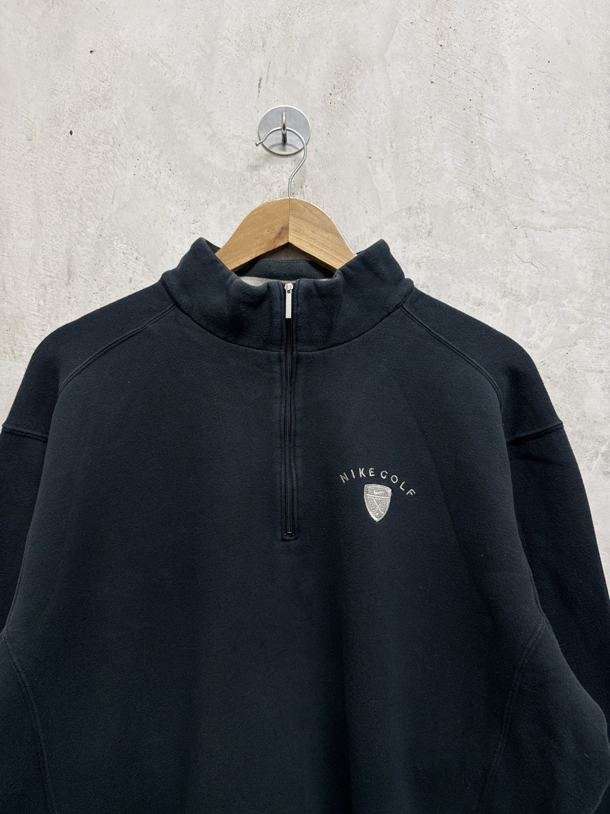 Nike 2000s Distressed Nike Half Zipper Sweatshirt Size US L / EU 52-54 / 3 - 2 Thumbnail