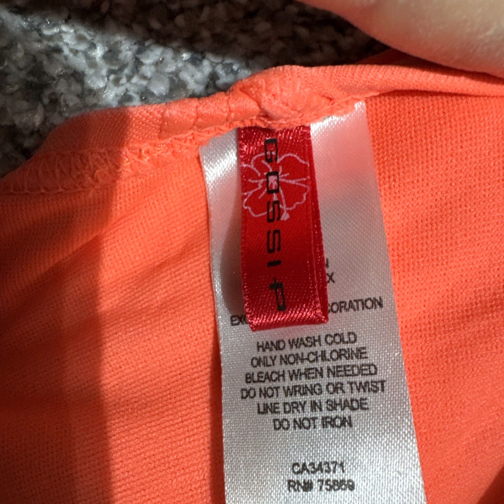 Etro Gossip Bikini Bottoms Women M Coquette Ruched Retro Y2K Beach Orange Nylon Spandex Adjustable Strap Hand Wash Only Bikini Bottoms Womens Size 32" / US 10 / IT 46 - 7 Thumbnail
