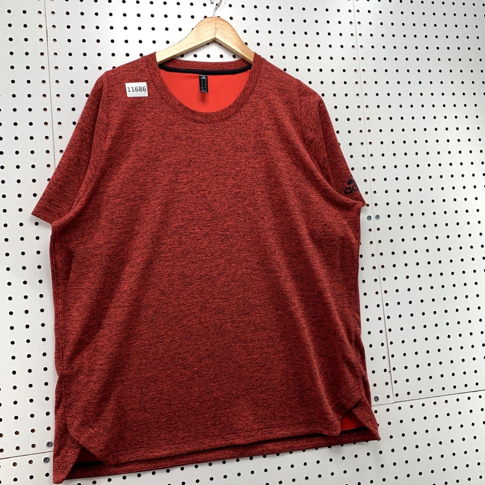 Adidas Adidas Active Shirt Mens XL Orange Short Sleeve Run Work Out T-Shirt Logo Sports Activewear Size US XL / EU 56 / 4 - 5 Thumbnail