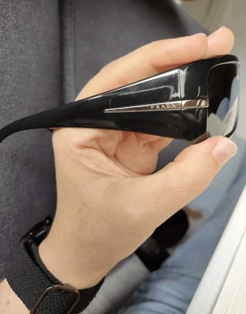 Prada PRADA Sunglasses SPR Wrap Shield Mask Symbole Sport Size ONE SIZE - 3 Thumbnail