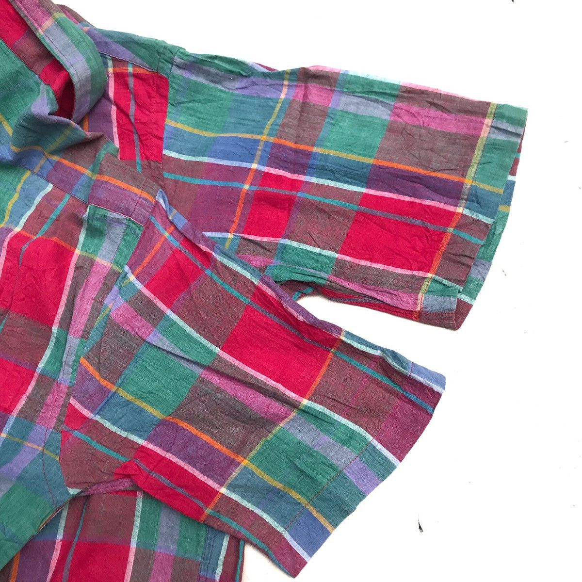 Hysteric Glamour × Vintage Vintage Scott-Wynne outfitters madrass Shirt Short Sleeves Size US L / EU 52-54 / 3 - 6 Thumbnail