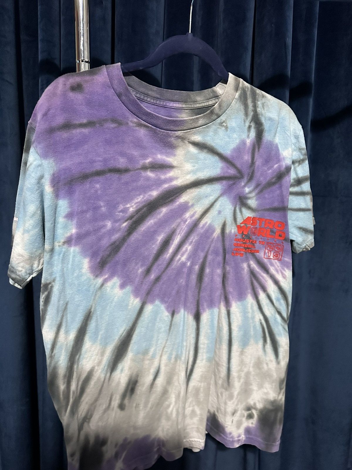 Travis Scott 2019 Astroworld Tour shirt Size US L / EU 52-54 / 3 - 1 Thumbnail