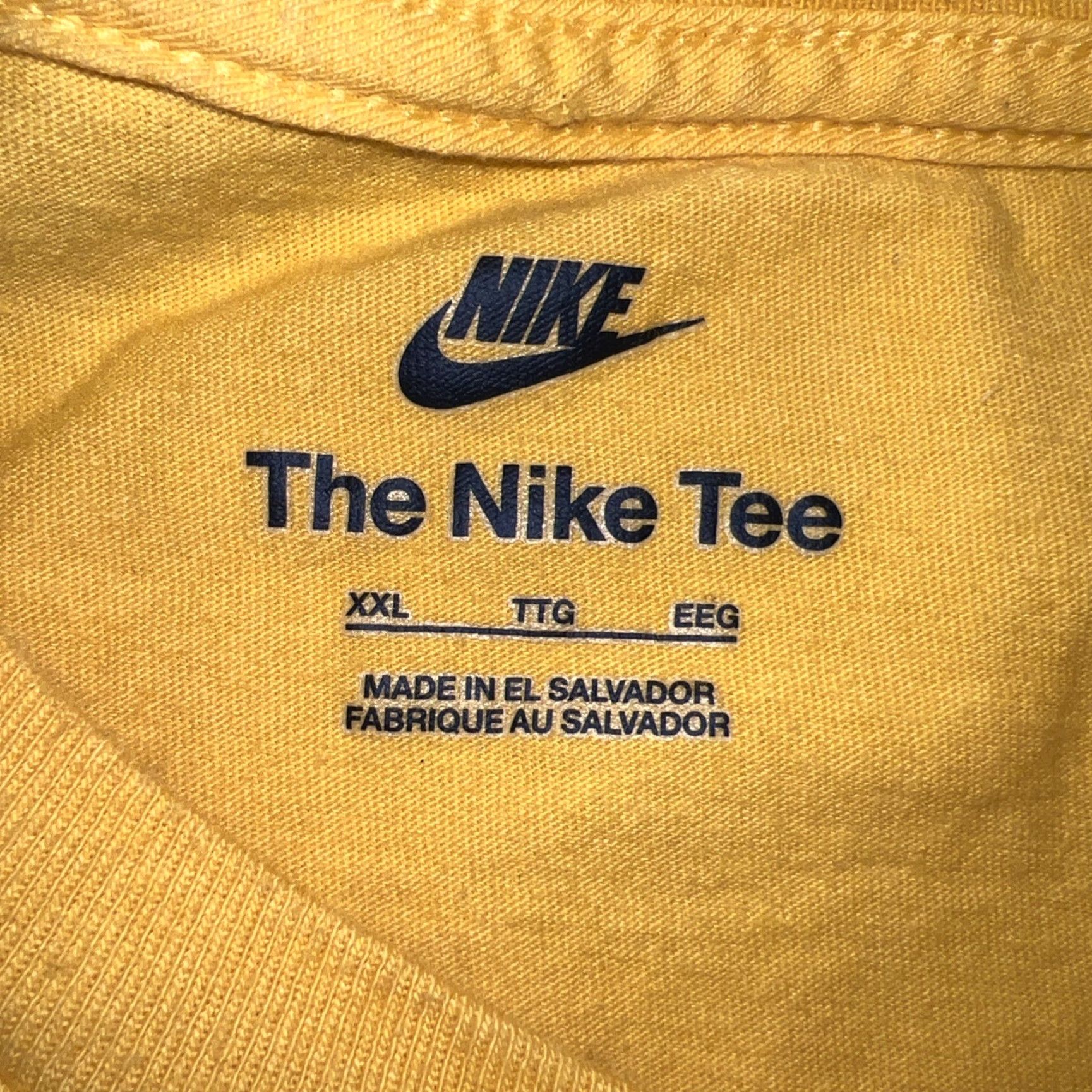 Nike Nike Tee Shirt Yellow 2XL Short Sleeve Graphic Print Trippy Mushroom Retro Rainbow Trippers Logo Limited Edition Mens Shirt Size US XXL / EU 58 / 5 - 3 Thumbnail