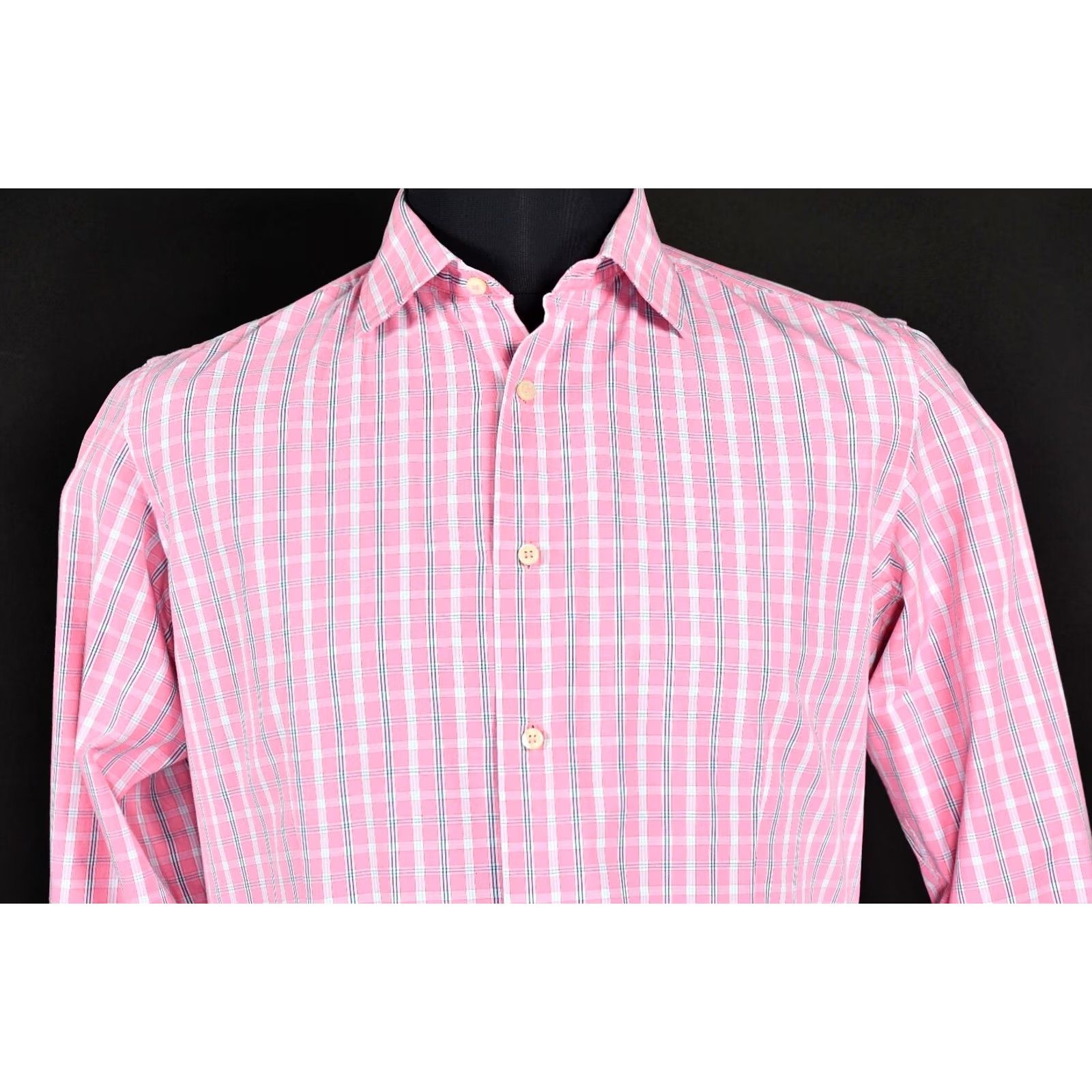 Romeo Gigli ROMEO GIGLI MILANO Shirt Slim Men's Pink Long Sleeve Button-Up 16/41 Size US L / EU 52-54 / 3 - 2 Thumbnail