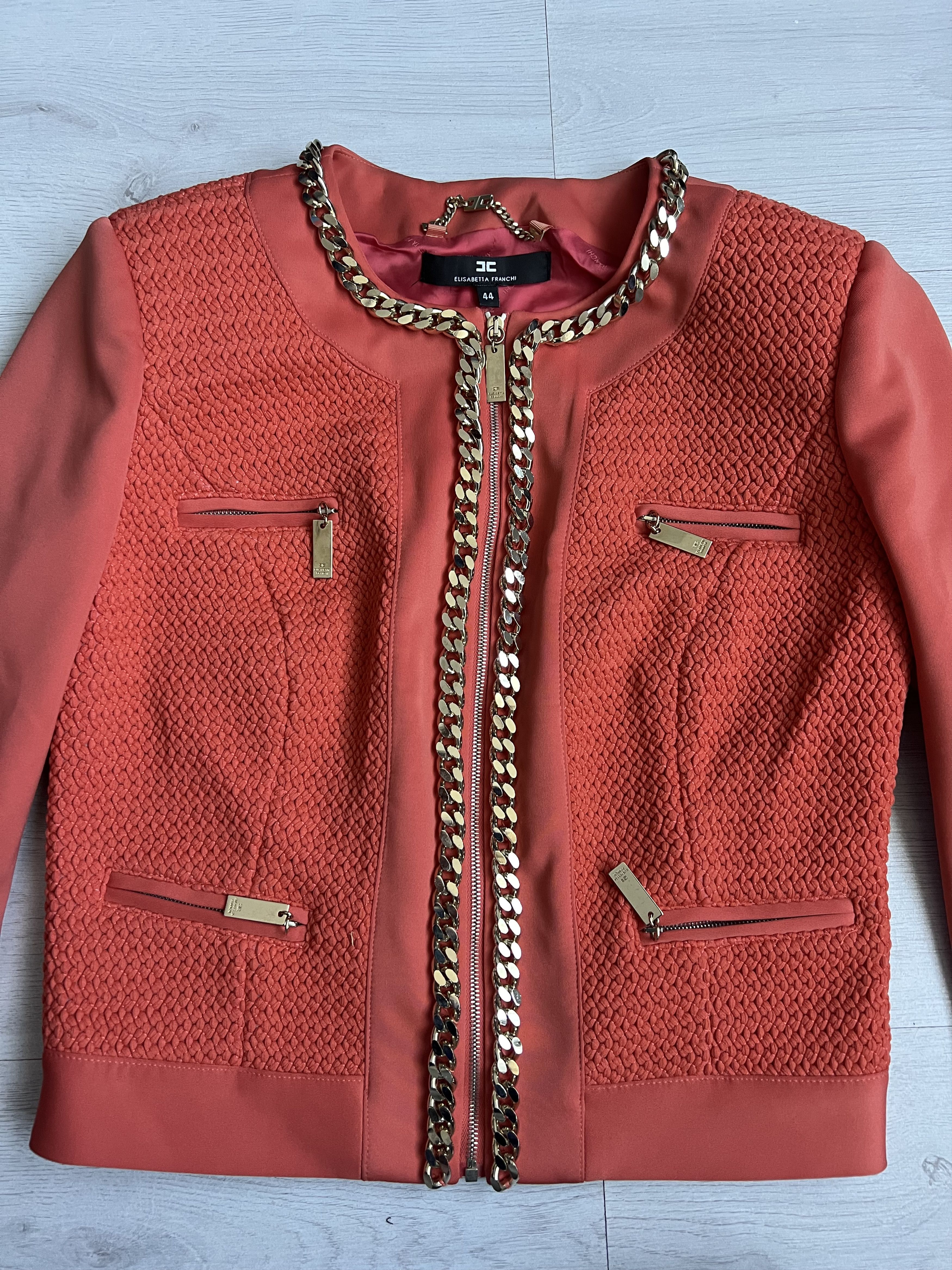 Elisabetta Franchi Elisabetta Franchi jacket / size 44 / Orange Size M / US 6-8 / IT 42-44 - 3 Thumbnail