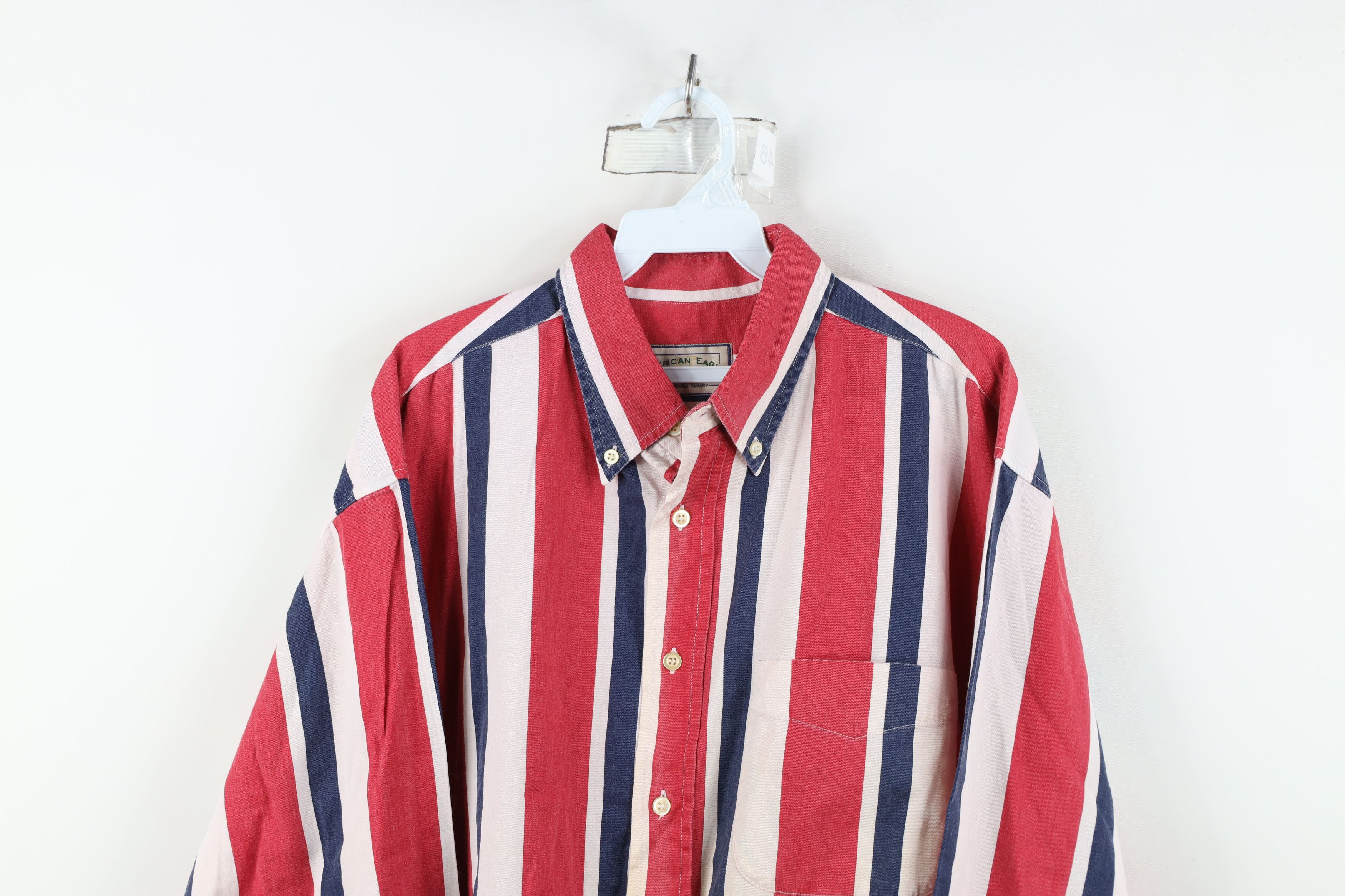 American Eagle Outfitters Vintage 90s American Eagle Outfitters Block Button Shirt Size US L / EU 52-54 / 3 - 2 Thumbnail