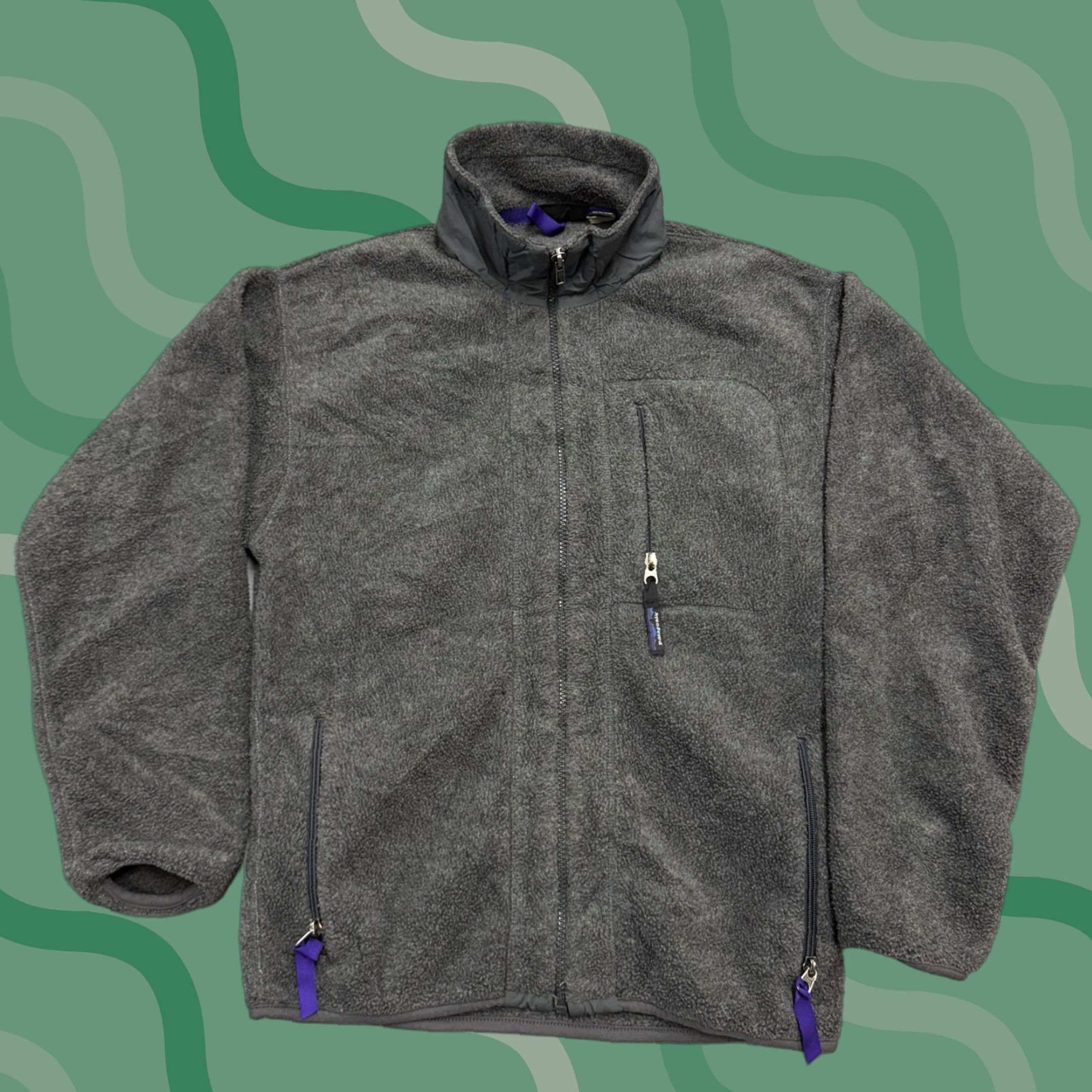 Patagonia VINTAGE Patagonia Synchilla Jacket Mens Small Gray Full Zip Size US S / EU 44-46 / 1 - 1 Thumbnail