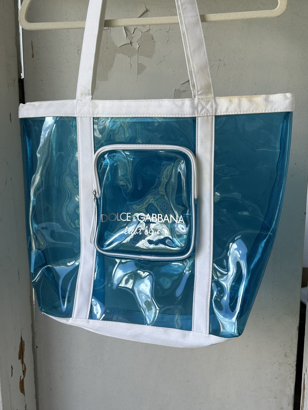 Dolce & Gabbana Vintage Dolce&Gabbana Light Blue Beach Hand Bag Size ONE SIZE - 4 Thumbnail