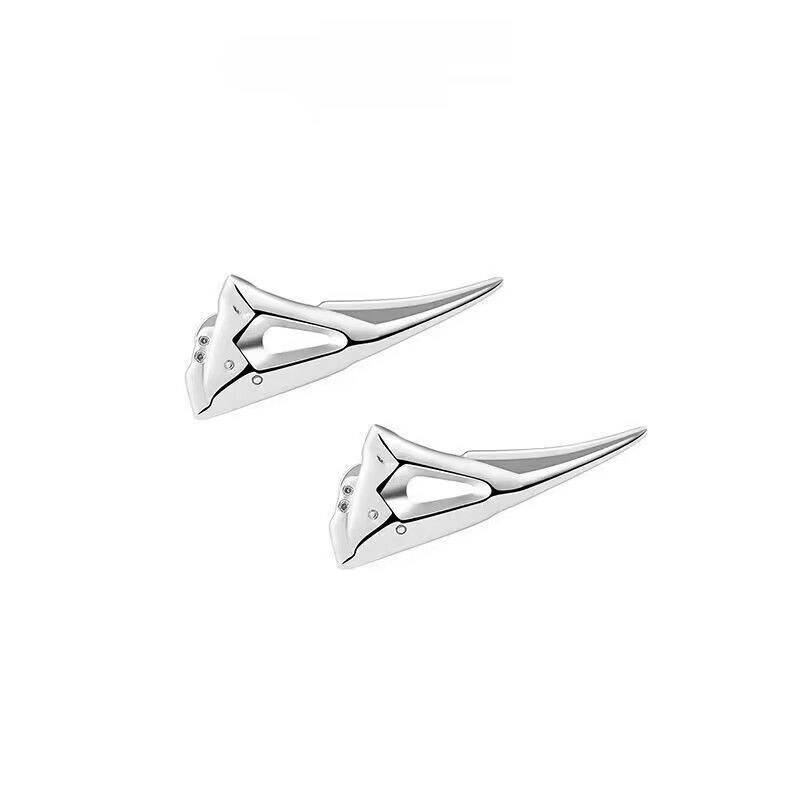 Jewelry Matchless Earrings One Pairs Chrome Jewelry Size ONE SIZE - 1 Thumbnail