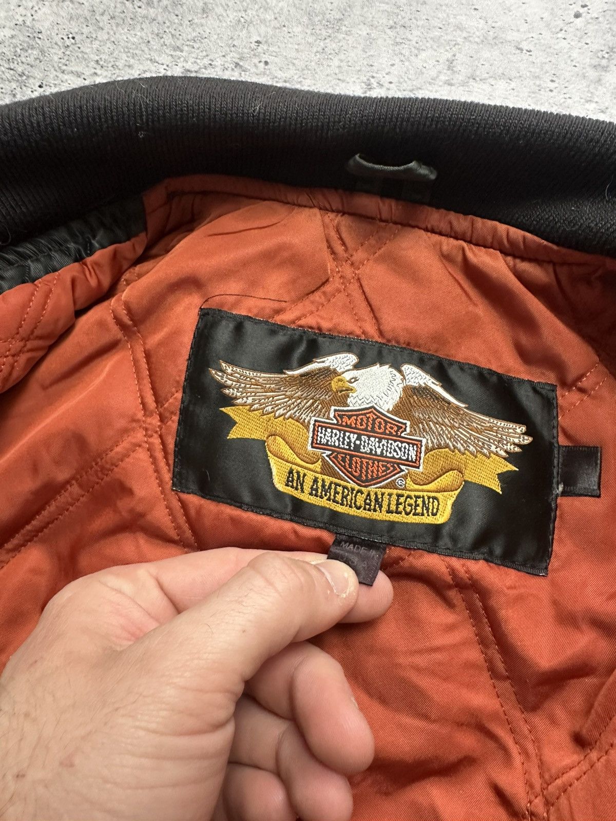Harley Davidson Vintage Harley Davidson Motorcycle OWNERS HOG Satin Jacket! Size US L / EU 52-54 / 3 - 10 Thumbnail