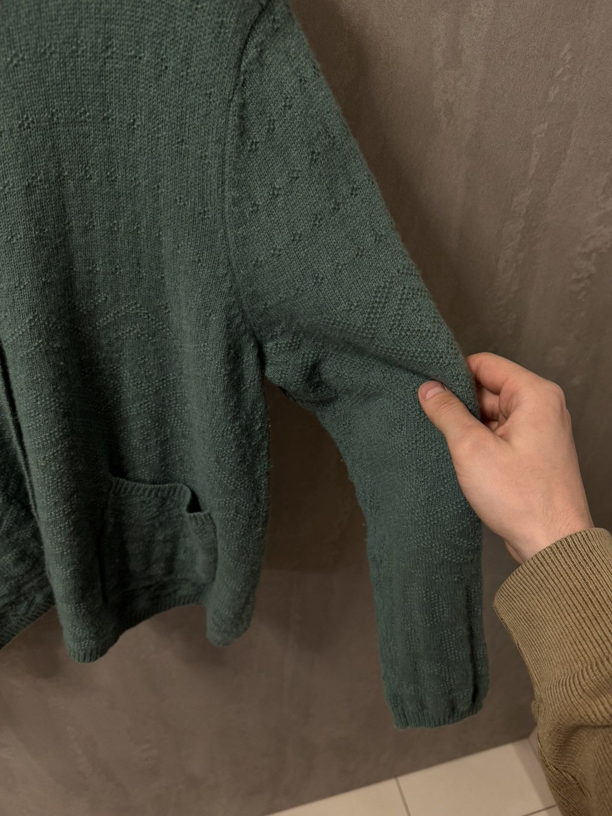 Gudrun Sjoden Gudrun Sjoden Green Wool Cardigan Sweater Size L Size L / US 10 / IT 46 - 12 Thumbnail