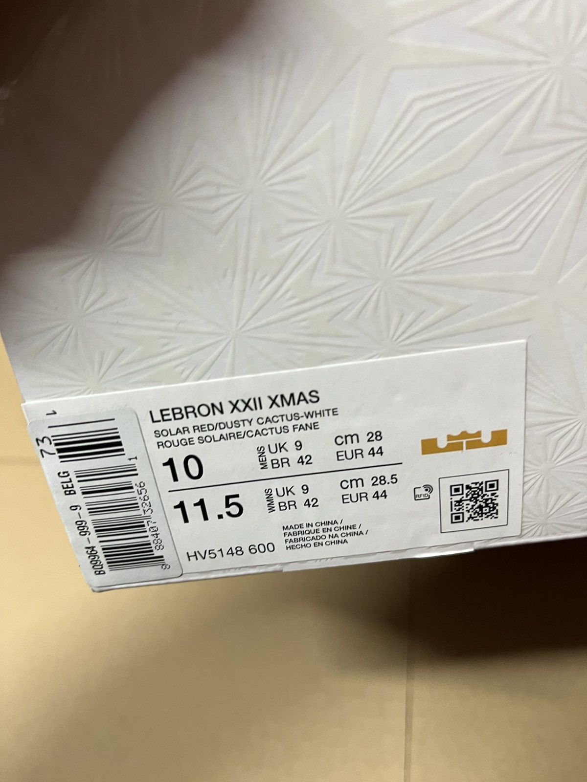 Nike Nike Lebrom 23 Xmas Size US 10 / EU 43 - 16 Thumbnail