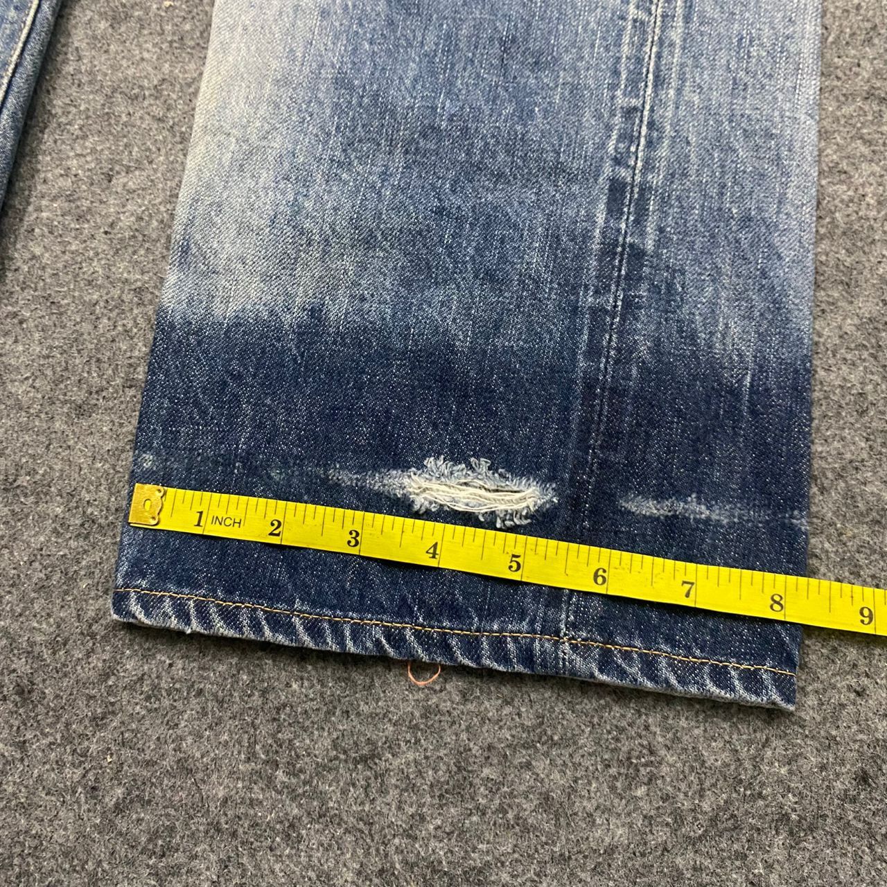 45rpm 💥Best Offer💥Vintage 45RPM Selvegde Distressed Denim Size US 30 / EU 46 - 8 Thumbnail
