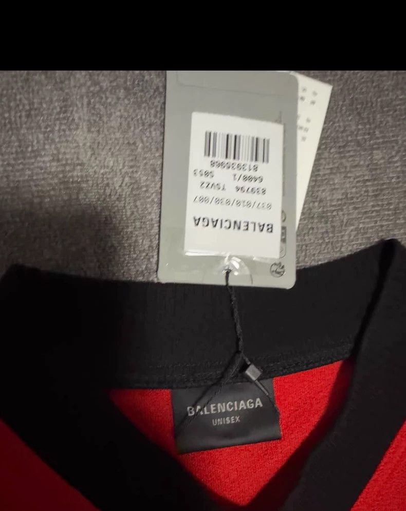 Balenciaga Balenciaga Double Ring Rugby Jersey Number 25 Short Sleeve Size US S / EU 44-46 / 1 - 3 Thumbnail