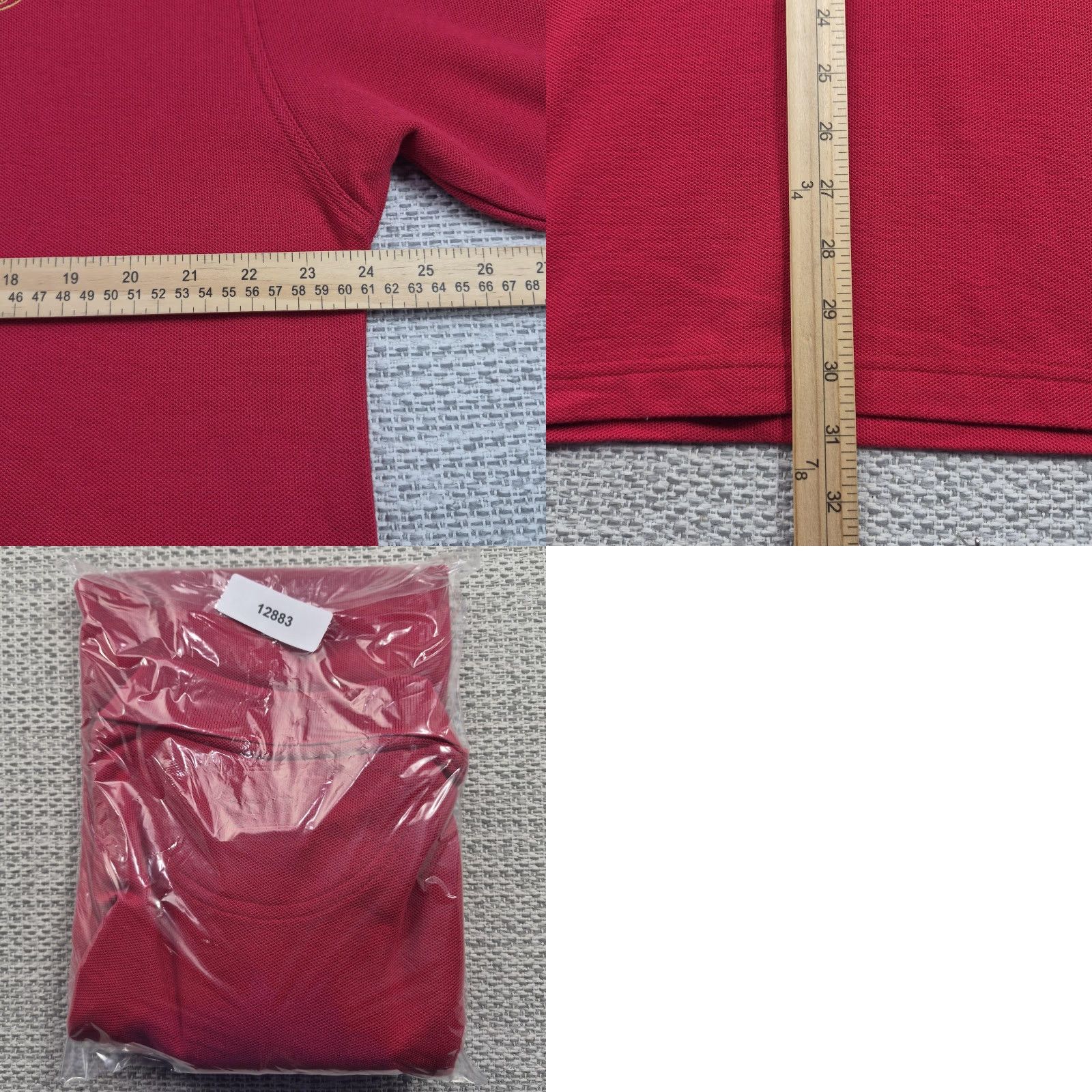 Vintage Gear For Sports Polo Shirt Mens XL Red Johnnie Walker Red Label Pique Knit Shirt Size US XL / EU 56 / 4 - 9 Thumbnail
