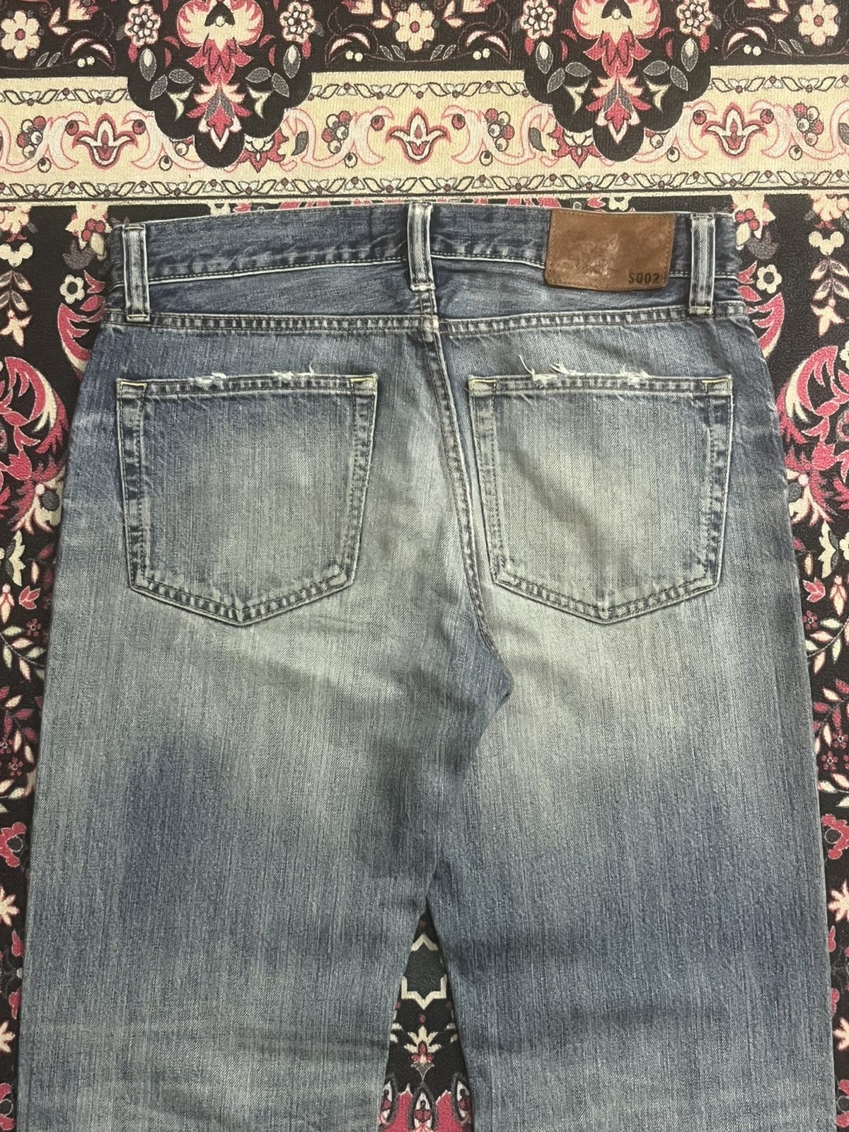 Jil Sander × Uniqlo Uniqlo Faded Washed Distressed Regular Straight Jeans Size US 31 - 7 Thumbnail