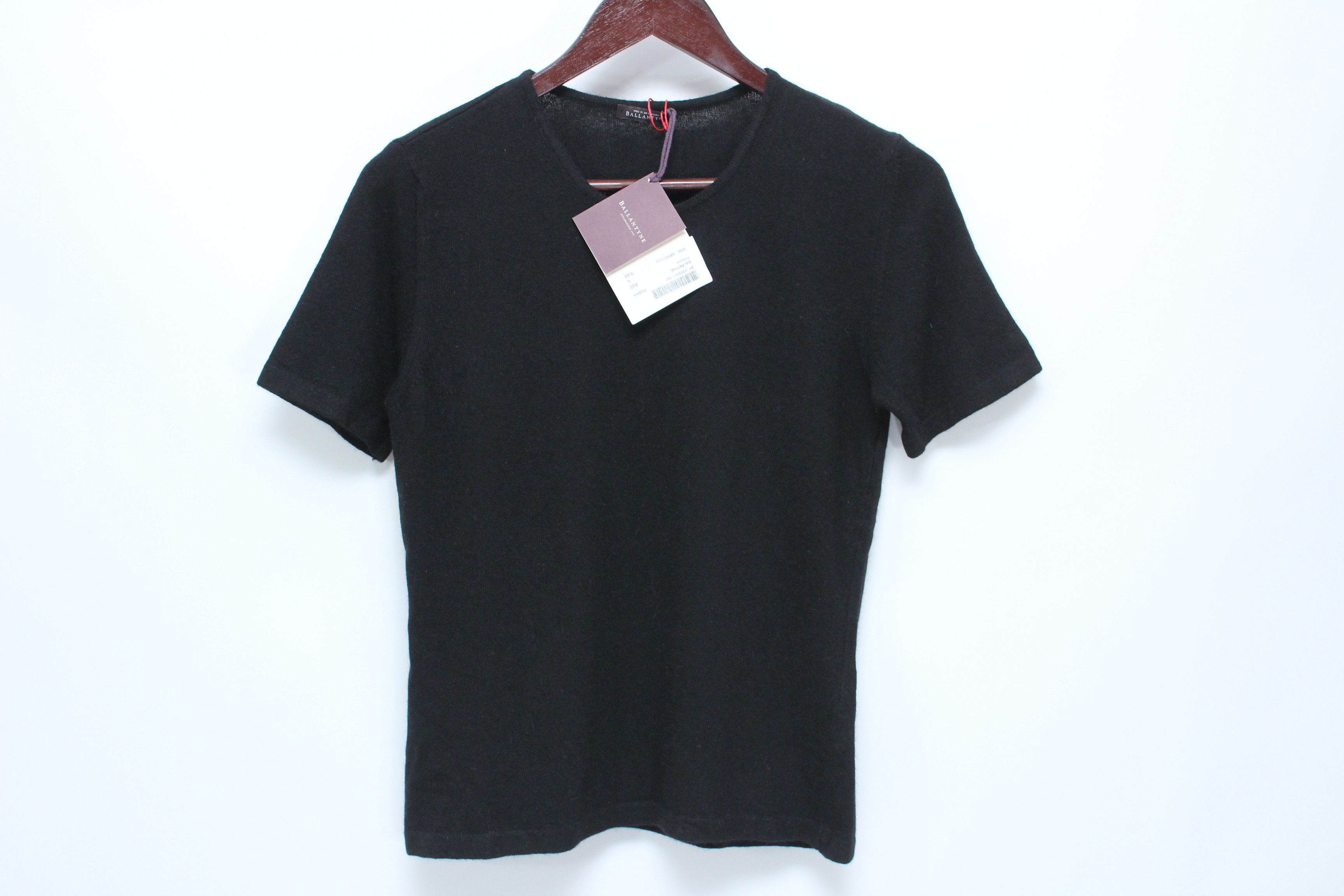 image of Ballantyne Sweater Cashmere Silk Wms Size L Made In Italy in Black, Women's