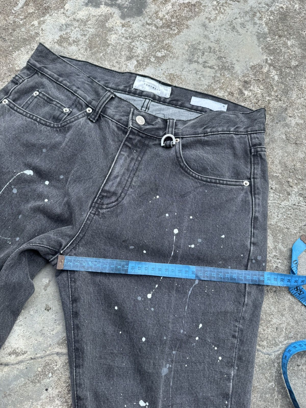 TONYWACK TONYWACK DENIM PAINTED PANTS CUT STYLED Size US 32 / EU 48 - 11 Thumbnail