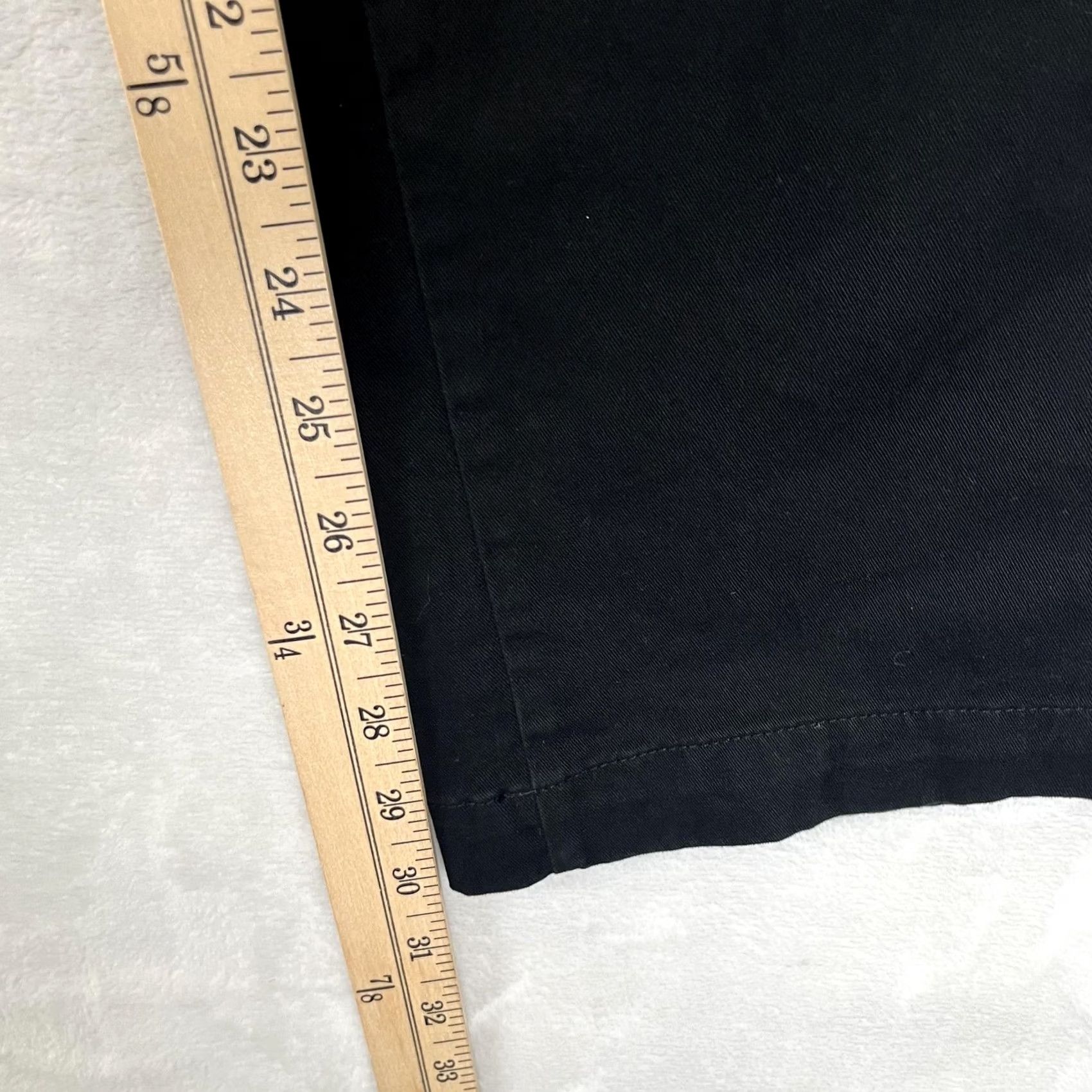 Gap Gap Essential Khaki Straight Pants Mens 29x30 Black Chino Regular Fit Twill Size US 29 - 2 Thumbnail