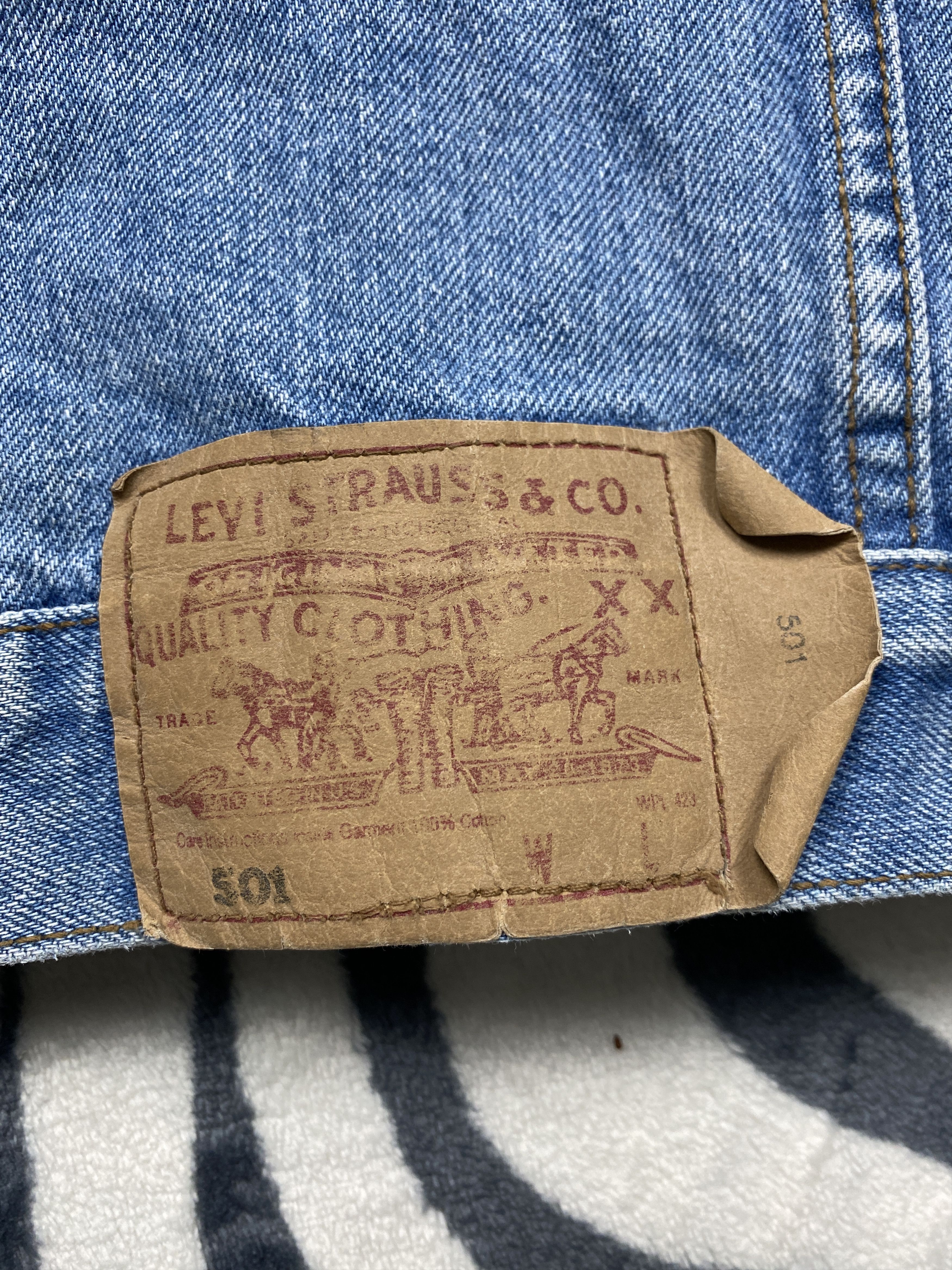 Levi's Levi's 501 90s Vintage Mens Denim Jacket Size US M / EU 48-50 / 2 - 9 Thumbnail