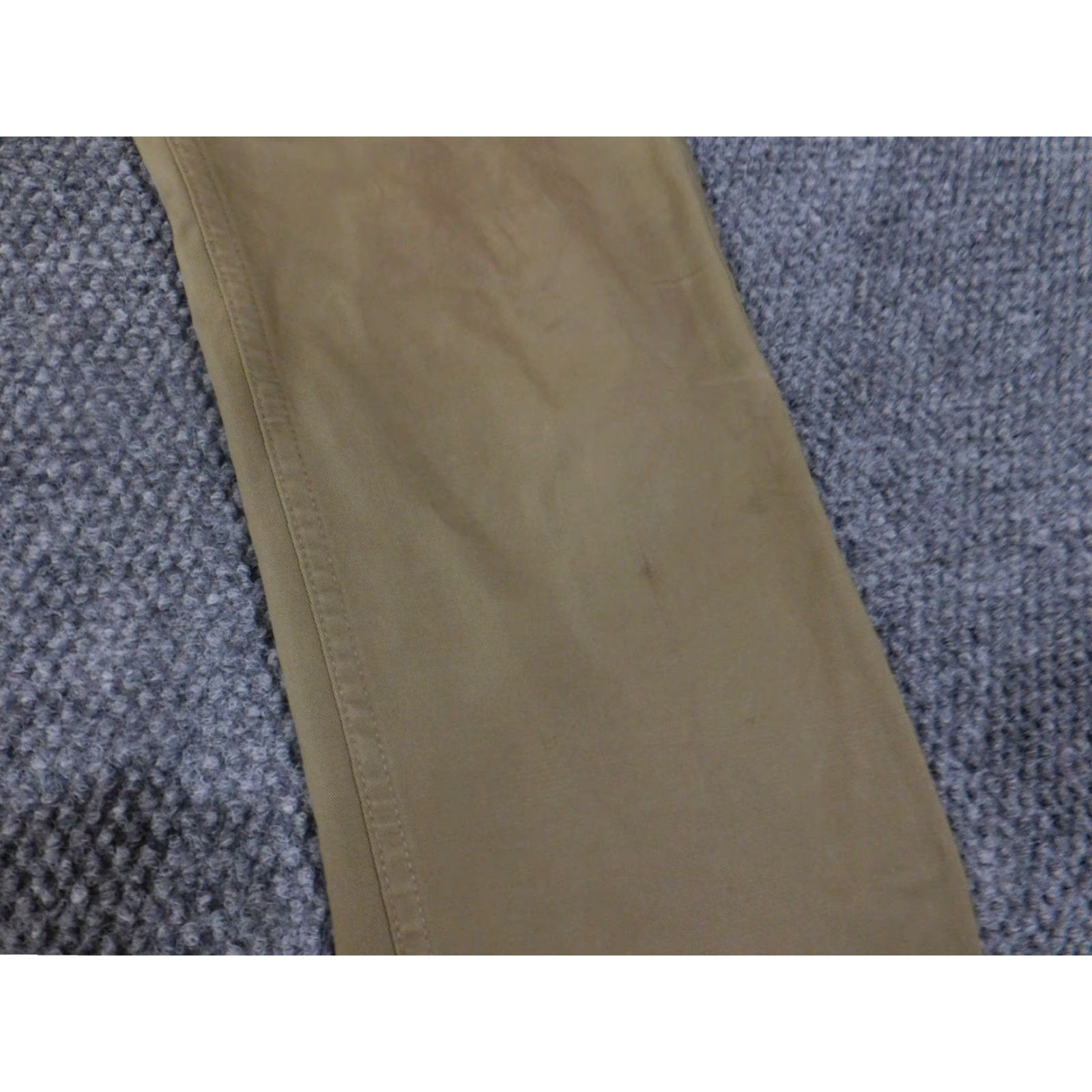 Zara ZARA MAN Pants Mens 30 Khaki Basic Collection Slim Fit Stretch Chino Brown Khaki Casual Workwear Trousers Front Flat Zip 30in Inseam Mens Size US 30 / EU 46 - 3 Thumbnail