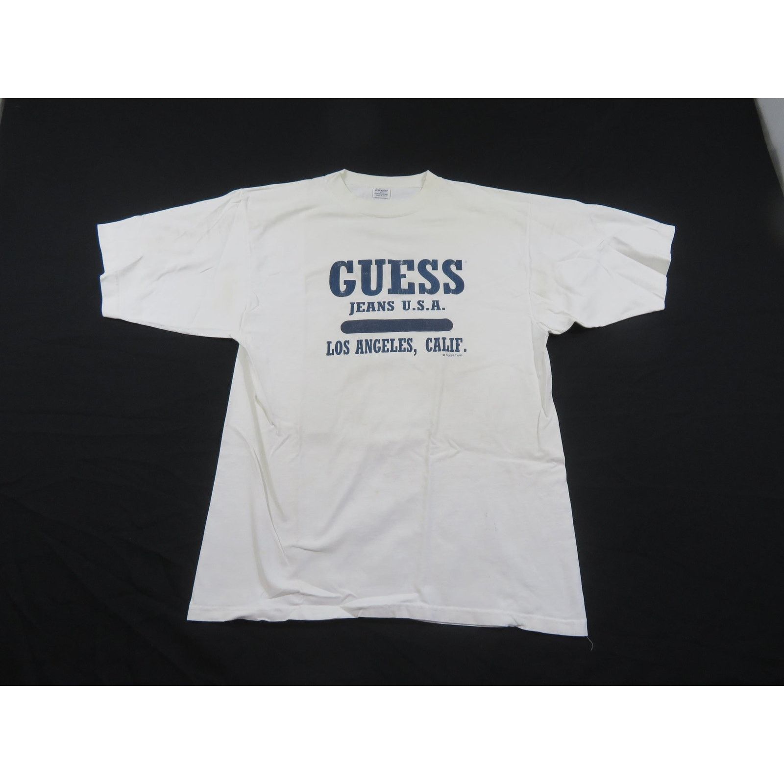 Guess GUESS Jeans Georges Marciano T-Shirt WHITE Sz XL 1990s Size US XL / EU 56 / 4 - 1 Thumbnail