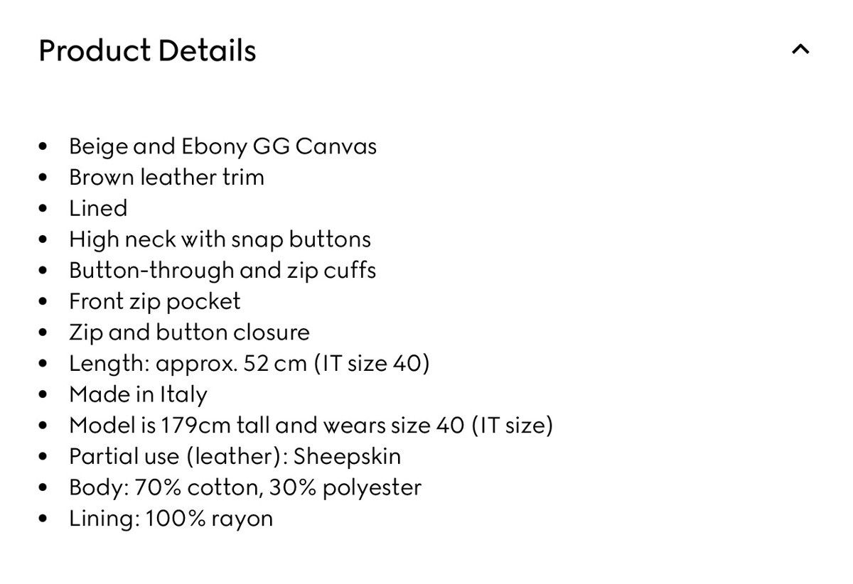 Gucci Gucci GG Canvas Jacket with Leather Trim – Size IT 40 Size S / US 4 / IT 40 - 9 Thumbnail