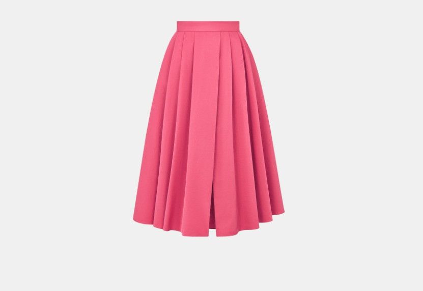 Dior o1w1db10824 Mid-Length Pleated Skirt in Pink Size 25" / US 0 / IT 36 - 1 Thumbnail