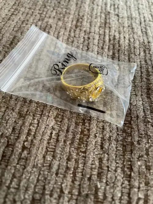 Other Gold CZ Stone Ring ( size 7-13) Size ONE SIZE - 3 Thumbnail