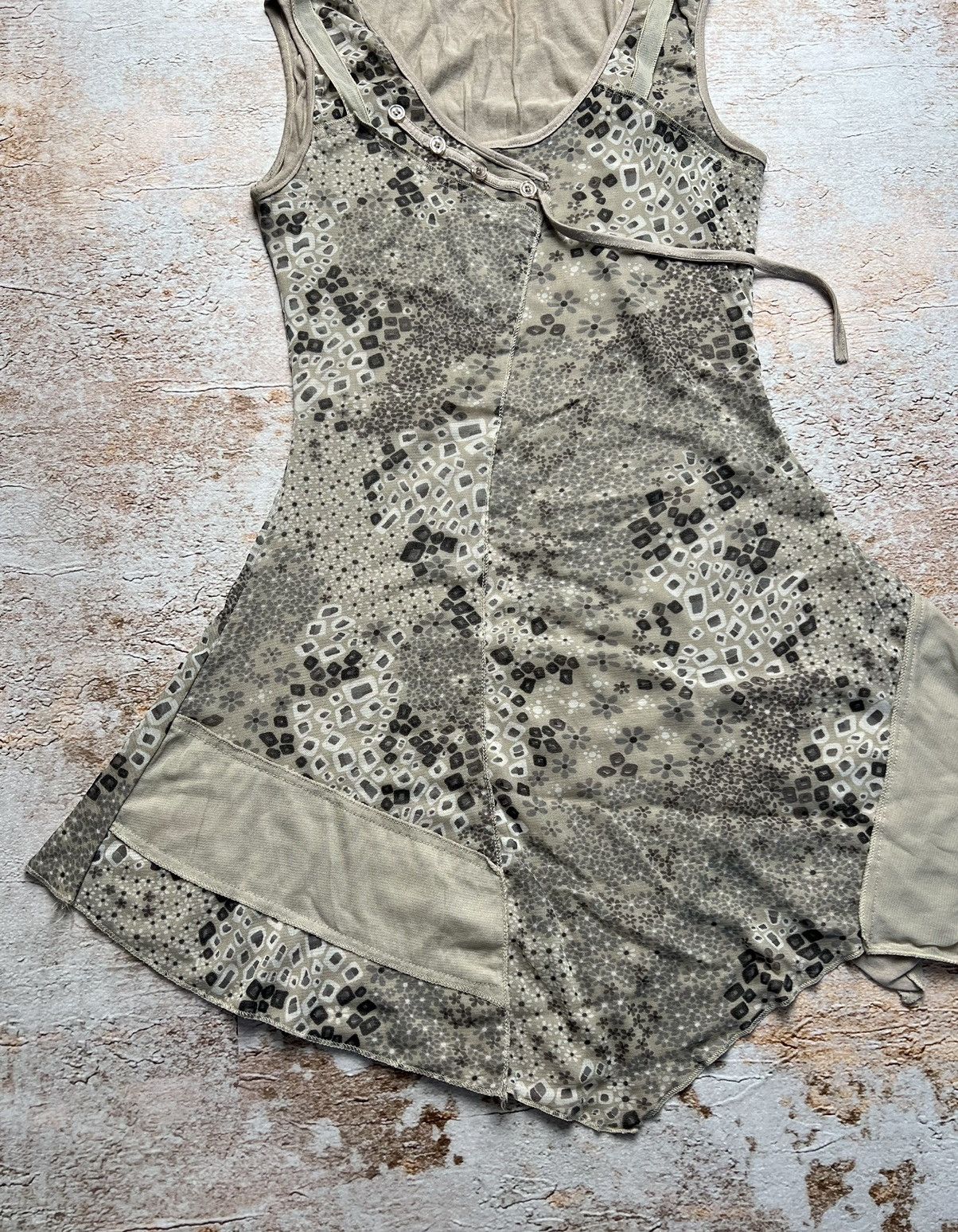Vintage Vintage asymmetric mini dress Size S / US 4 / IT 40 - 2 Thumbnail