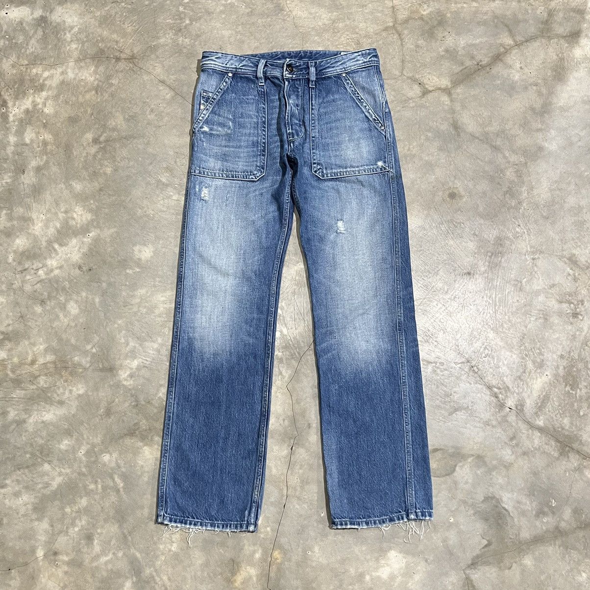 2000s Diesel Fatigue Ripped Jeans