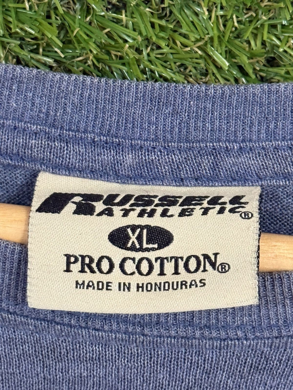 Russell Athletic Vintage Russell Athletic Blue Pocket Heavyweight Tee XL Size US XL / EU 56 / 4 - 5 Thumbnail