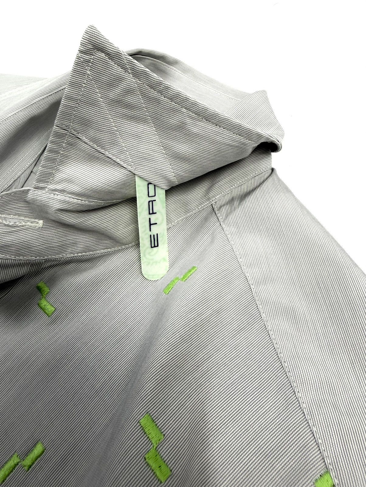 Etro Rare ETRO Luxury Cotton Button-Up Shirt Gray Italy Vintage Size US L / EU 52-54 / 3 - 11 Thumbnail