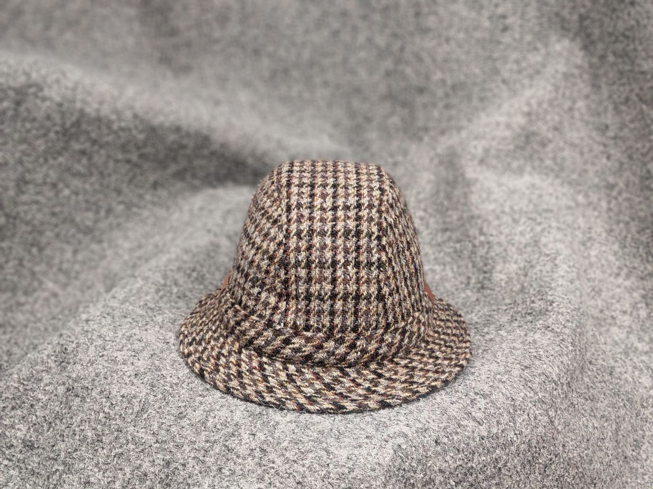 Harris Tweed Vintage 80's Harris Tweed Hat Classic trilby Fedora England Size ONE SIZE - 5 Thumbnail