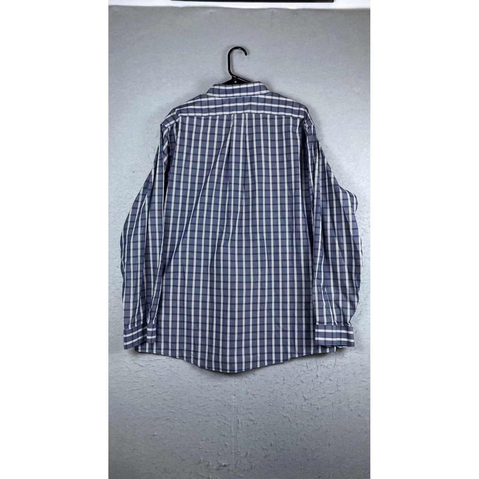 Eddie Bauer Eddie Bauer Shirt Mens XL Blue Plaid Long Sleeve Button Front Wrinkle Free Size US XL / EU 56 / 4 - 5 Thumbnail