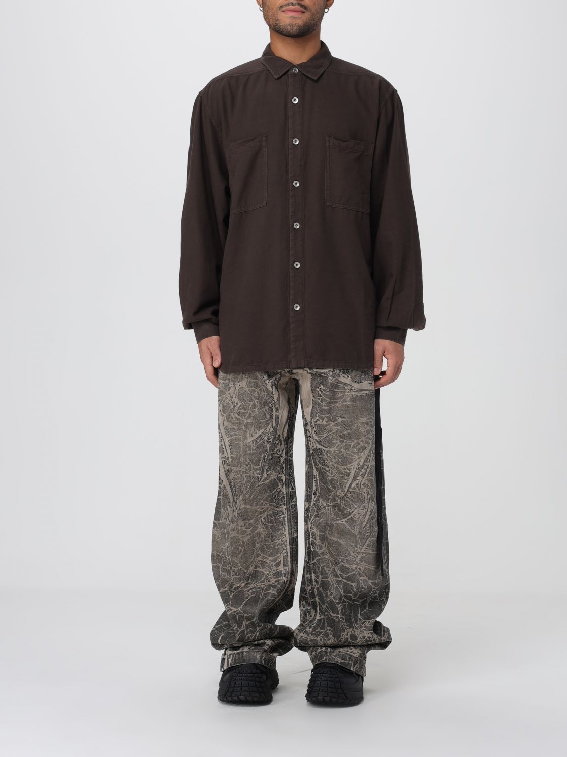 Rick Owens Drkshdw Rick Owens Drkshdw Shirt Men Brown Size US S / EU 44-46 / 1 - 1 Thumbnail