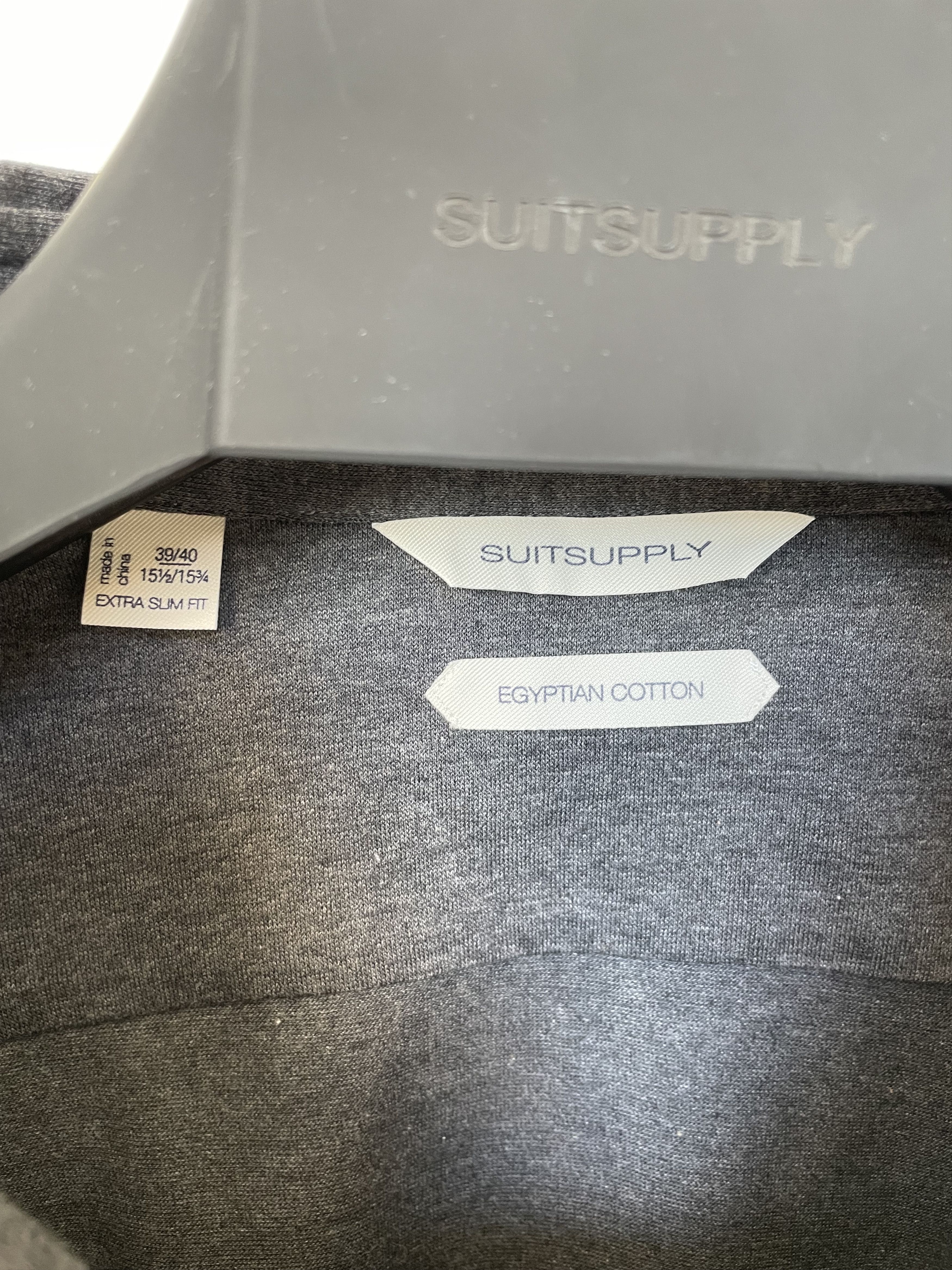 Suitsupply NWT Suitsupply grey knitted pop-over shirt, 15.5\EU39 Size US M / EU 48-50 / 2 - 6 Thumbnail