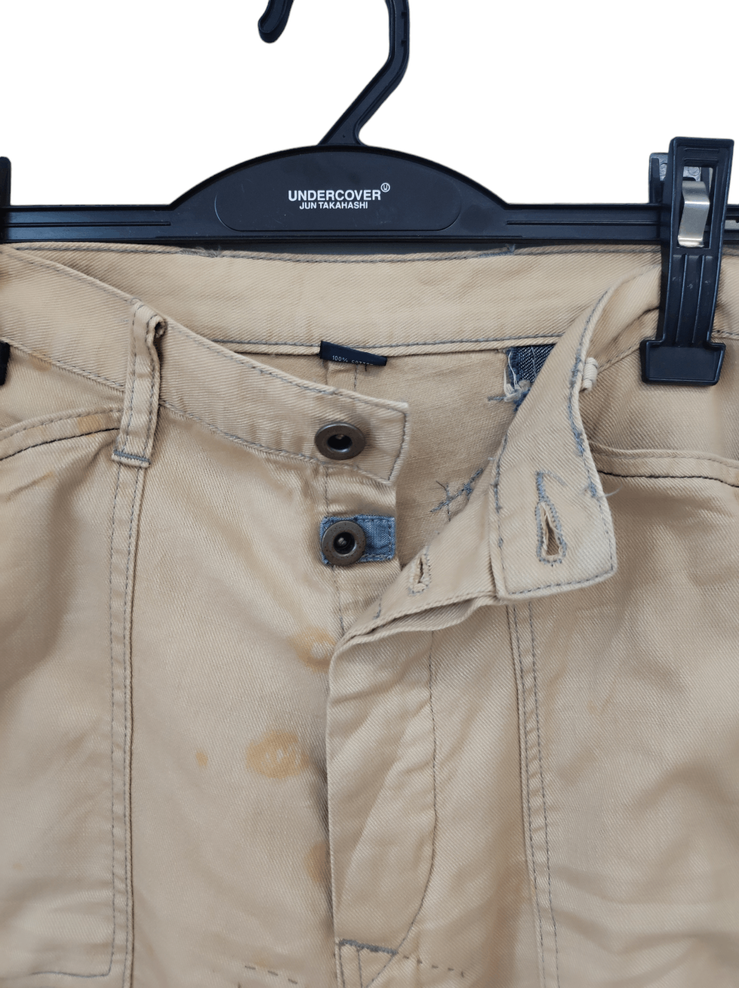 Polo Ralph Lauren × Vintage Rusty Reconstructed Easy Pants Beige buckle pants W 33 Size US 33 - 5 Thumbnail