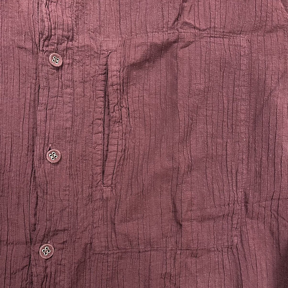 Issey Miyake × Japanese Brand Vintage Issey Miyake Men wrinkled button up shirt Size US M / EU 48-50 / 2 - 4 Thumbnail