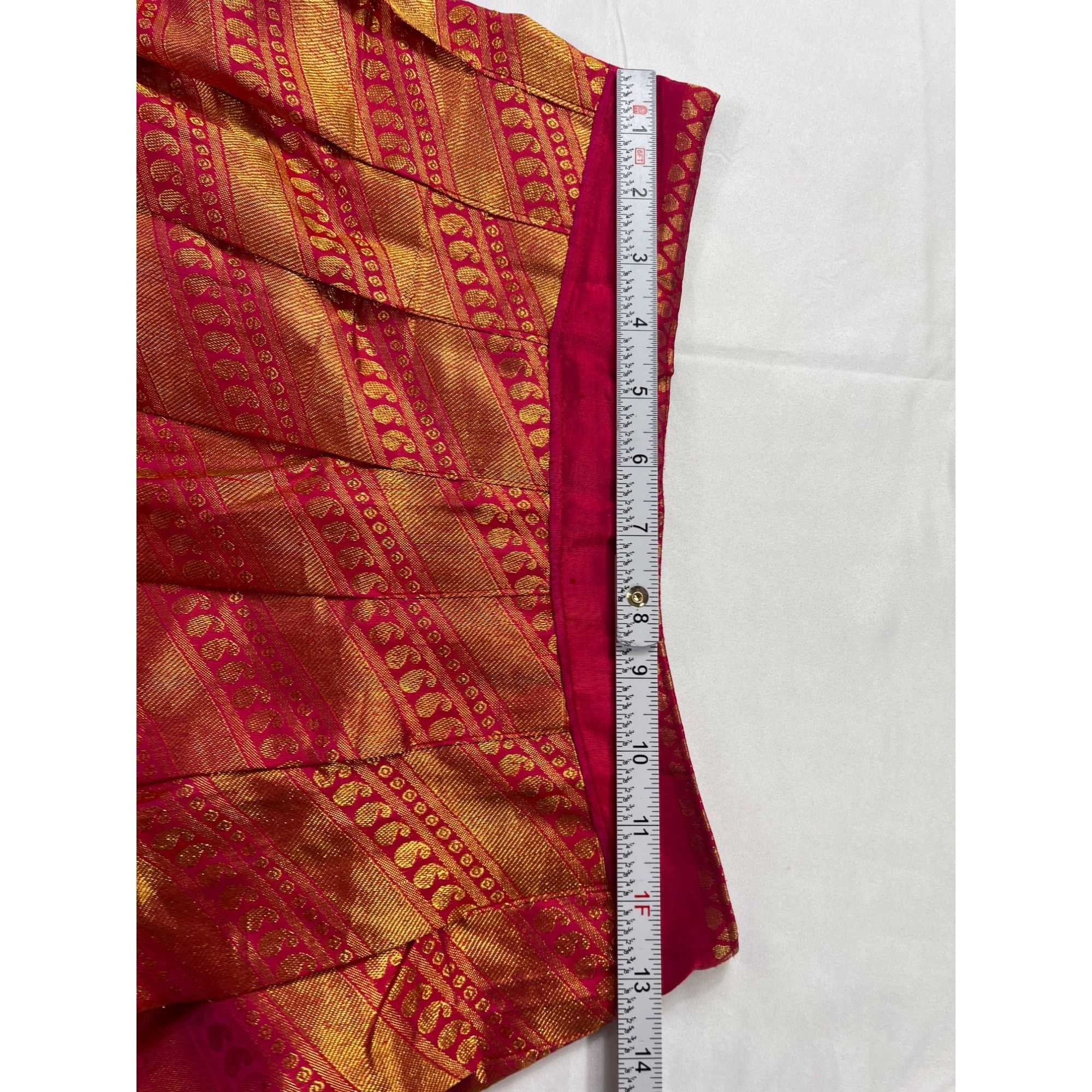 Other Traditional Indian Banarasi Brocade Full-Length Skirt SKU 71 Size 27" / US 4 / IT 40 - 7 Thumbnail