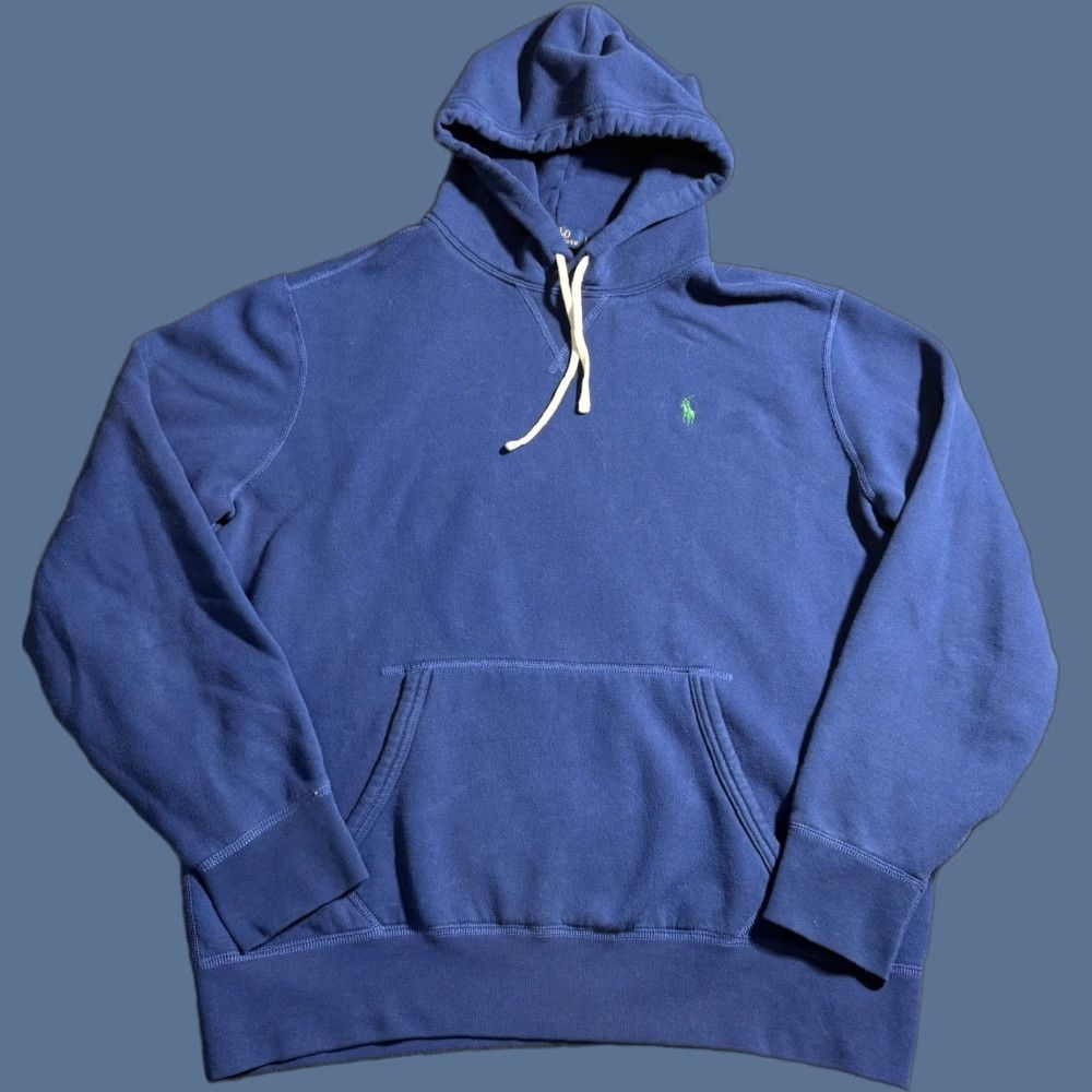 Polo Ralph Lauren Polo Ralph Lauren Hoodie Cotton-Blend Jersey Blue L Men Pullover Sweatshirt Fleece Size Large Tight Drawstring Size US L / EU 52-54 / 3 - 1 Thumbnail
